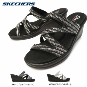 スケッチャーズ レディース サンダル 32925 ラインストーン メモリーフォーム ミュール SKECHERS Rumbler MEGA FLACH