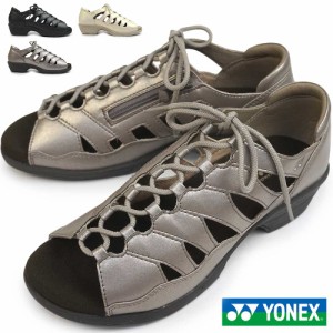 【おトクなGW！3%OFFクーポン】ヨネックス サンダル ウォーキング レディース SDL14 撥水 ファスナー 婦人靴 3.5E 幅広 YONEX