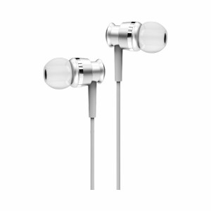 JOYROOM メタルイヤホン ジョイルーム シルバー イヤホン metal earphone Silver カナル型 イヤホン 有線 両耳 高音質 【JR-EL122】     