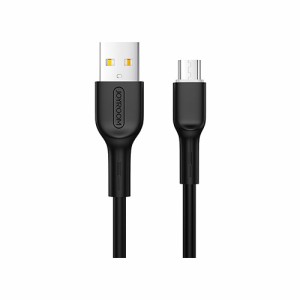 JOYROOM 高弾性 データケーブル micro ジョイルーム ブラック High Elastic Data Cable micro Black ブランド microUSB スマホ