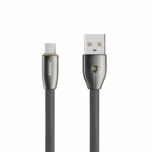 REMAX スマホ microUSB 急速充電 転送ケーブル リマックス 2.1A 1.0m Knight ブラック RC-043m 