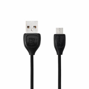 REMAX スマホ microUSB 充電 転送ケーブル リマックス 1.0m LESU ブラック RC-050m