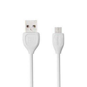 REMAX スマホ microUSB 充電 転送ケーブル リマックス 1.0m LESU ホワイト RC-050m