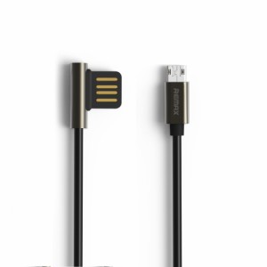 REMAX スマホ microUSB 充電 転送ケーブル リマックス 2.1A 1.0m Emperor ブラック RC-054m