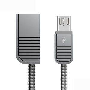 REMAX スマホ microUSB リマックス オス USB2.0 TypeA メス 充電 転送ケーブル 2.1A 1.0m Linyo シルバー RC-088m