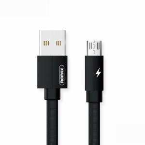 REMAX スマホ microUSB 充電 転送ケーブル リマックス 2.1A 1.0m Kerolla ブラック RC-094m