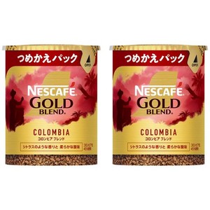 ネスカフェ レギュラー ソリュブル コーヒー 詰替 ゴールドブレンド オリジン コロンビアブレンド エコ&システムパック (50G×2本)【50杯