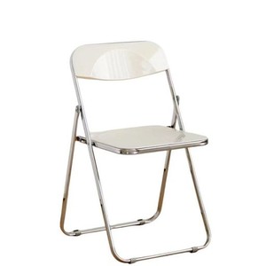 クリアチェア パイプ椅子 椅子 チェア 透明椅子 幅46×奥行47×高さ75CM クリア椅子 スケルトン 折り畳み椅子 透明イス デスクチェア 折