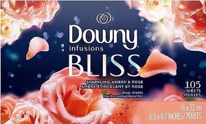 DOWNY ダウニー アンバーブロッサム シート 105シート(乾燥機用柔軟仕上シート)