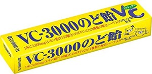 ノーベル製菓 VC-3000のど飴 スティック レモン 10粒入り×10個 (まとめ買い)