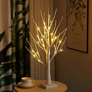 白樺 ツリー ライト おしゃれ イルミネーション LED クリスマスツリー ブランチツリー ストリングライト 飾り 電池式 60CM 北欧風 オシャ