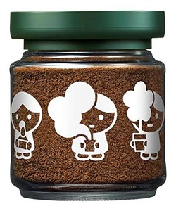 AGF ブレンディ COFFEE BOY コラボレーション インスタントコーヒー デコレーション瓶 80G 【 詰め替え 瓶 】【 水に溶けるコーヒー 】【