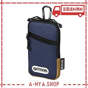 【AMAZON.CO.JP 限定】OUTDOOR PRODUCTS(アウトドアプロダクツ) スマートフォンポーチ04 ネイビー AMZODSPP04NV カラビナ・ベルトループ