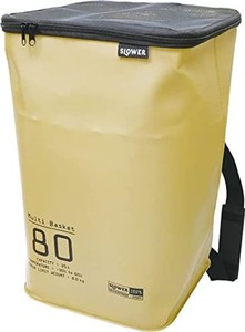 スロウワー(SLOWER) マルチバスケット バッグ 防水 肩掛け 大SAND ベージュ 35L( 折りたたみ で アウトドア ランドリーバッグ ゴミ箱 非