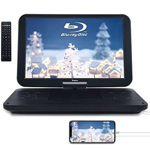 naviskauto 大画面 ポータブルブルーレイプレーヤー 15.4インチ hdmi入力 hdmi出力 リージョンフリー hdmiケープル付 スマホ同期 cprm バ