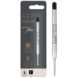 PARKER パーカー クインクフロー ボールペン替え芯 ブラック 1本入 黒 F 細字 0.8MM 油性 ボールペン リフィル 正規輸入品 1950367