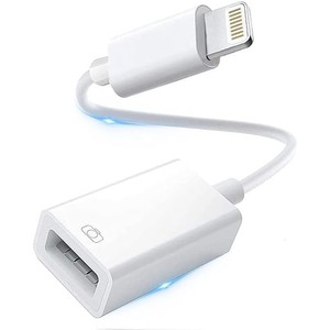 IPHONE USB 変換アダプタ【2024新登場・APPLE MFI認証】LIGHTNING USBカメラアダプタ OTGケーブル 双方向データ転送 設定不要 プラグ&プ