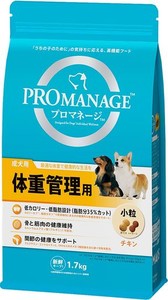 プロマネージ ドッグフード 成犬用 体重管理用 1.7キログラム (X 1)