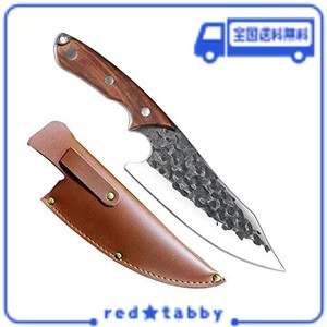 UTAKI ボーニングナイフ 肉切り包丁 筋切り 骨スキ 刃渡り170MM 槌目 ステンレス 鋼 アウトドアナイフ