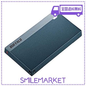 BUFFALO USB3.2(GEN1) 超小型ポータブルSSD(120GB) モスブルー SSD-PSM120U3-MB