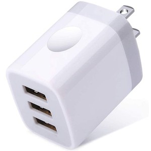 USB 充電器 3ポート ACアダプター コンセント 15W IPHONE 15充電器 スマホ 携帯 急速充電 コンパクト 充電アダプター 海外対応 PSE認証済