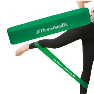 セラバンド セラループ 緑 トレーニングバンド トレーニングチューブ ループタイプ 円周90CM 強度レベル+1 TLB-3 マニュアル付 強度別 ト