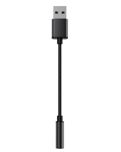 GUROYI USB オーディオ 変換アダプタ - USB TO 3.5MMイヤホン/マイク変換ケーブル - USB外付けサウンドカード - DACチップ内蔵 - 24BIT/9