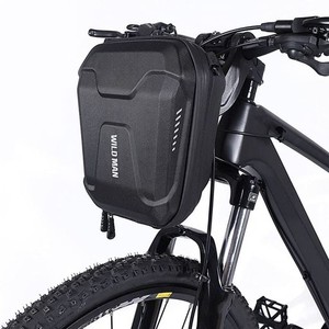 WILD MANクイックリリース3Lハードシェル防雨スクーター収納袋キックスクーター折りたたみ自転車キックボードハンドルバーバッグMTB用(E8