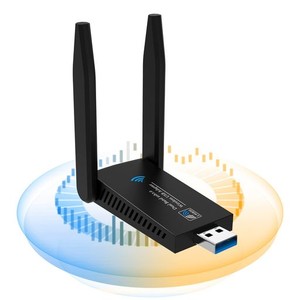 2022 無線LAN 子機 KIMWOOD WIFI USB 1300MBPS 2.4G/5G デュアルバンド USB3.0 WIFI 子機 5DBI超高速通信 回転アンテナ 802.11AC/N/A/G/B