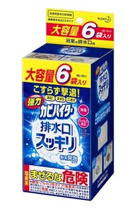 強力カビハイター 排水口スッキリ 粉末発泡タイプ 大容量 40G×6袋入【浴室の排水口用】