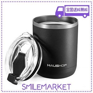 HAUSHOF 真空断熱カップ ステンレス製 ふた付き 300ML コーヒーカップ 水筒 マグボトル ステンレスコップ コンビニマグ 保温保冷 車載用 