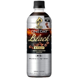 キリン ファイア ワンデイ ブラック コーヒー 600ML 24本 ペットボトル