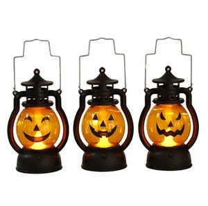 かぼちゃライト ハロウィン ランタン 3個セット ハロウィン飾り ランプ LED キャンドルハウス パンプキン 装飾ライト