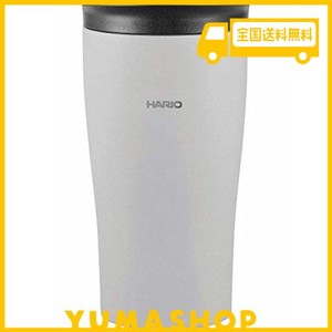 hario(ハリオ) タンブラー グレー 300ml hario フタ付き保温タンブラー stf-300-gr