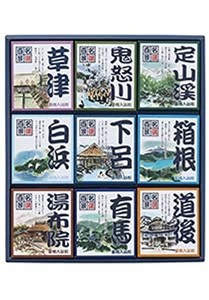 【医薬部外品/入浴剤ギフト】名湯百景 入浴剤 25×30包 温泉成分入り 個包装詰め合わせ お中元 お歳暮 父の日 母の日 敬老 お祝い 餞別 