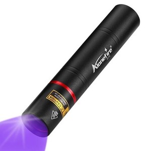 ALONEFIRE SV16 5W 小型 紫外線 ブラックライト波長365NM USB充電式 UV LED ライト アニサキスライト ウッド灯検査 逆充電 ポータブル ス