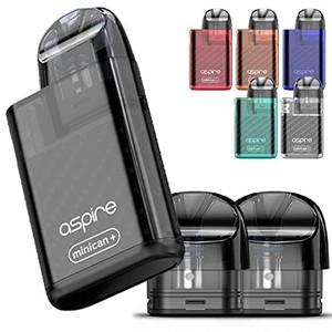 ASPIRE MINICAN+ 本体＆ポッド2個セット 電子タバコ ベイプ アスパイア ミニカン プラス ベイプ POD タイプ スターターキット 本体 (0.8