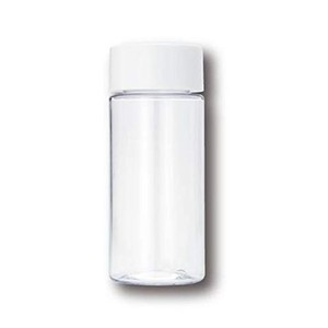 MIクリエーションズ マイクリアボトル 日本製 クリアボトル エコ 中栓付き 360℃飲める 熱中症対策 (350ML, ホワイト)
