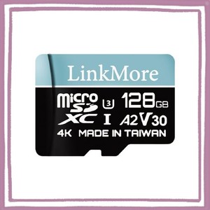 LINKMORE MICROSDXCカード 128GB A2 / V30 / U3 / SWITCH対応/SDアダプター付【読込最大100MB/S】