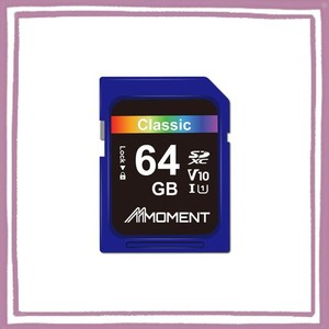 MMOMENT SDカード 64GB メモリーカード フルHD動画撮影/デジタルカメラ/一眼レフ / V10 / CLASS10 / UHS-I / U1【読込最大95MB/S】