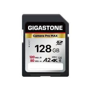 GIGASTONE SDカード 128GB, CAMERA PRO MAX, A2 4K U3 CLASS 10 SDXC 高速 4K UHD & FULL HD ビデオ, CANON NIKON SONY PENTAX KODAK OLY