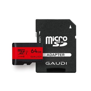 GAUDI MICROSDカード 64GB UHS-I CLASS10 NINTENDO SWITCH 動作確認済 3年保証 GMSDXCU1A64G