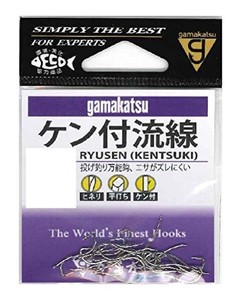 がまかつ(GAMAKATSU) ケン付流線 フック 白 6号 釣り針