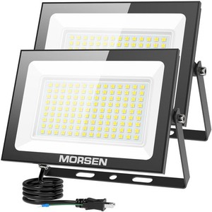 MORSEN 投光器 投光器 LED 投光器 屋外 投光器 100V 投光器 防水 作業灯 100W 15000ML 6500K 昼光色 灯光器 屋外 照明 看板灯 LED作業灯 