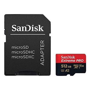 マイクロSD 512GB サンディスク EXTREME PRO MICROSDXC A2 SDSQXCZ-512G 海外パッケージ品