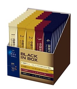 AGF ちょっと贅沢な珈琲店 ブラックインボックス 焙煎アソート スティック 50本 【 スティックコーヒー 】 【 プチギフト 】 【 コーヒー