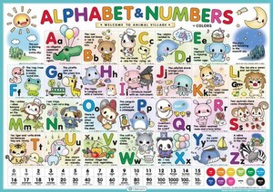 LIBERAXIS(リベラクシス) 【お風呂で学べる】ALPHABET&NUMBERS ABC VER. アルファベットポスター