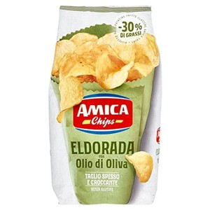 AMICA(アミカ) エルドラーダ オリーブオイル入りポテトチップスソルト 130G×3袋