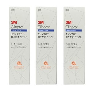 3M クリンプロ 歯みがきペースト フッ素濃度950PPM 90G × 3本 (シトラスミント)