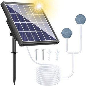 BILING ソーラーポンプ ソーラー エアーレーション エアーポンプ 電源不要 屋外使用可能 水槽ポンプ 池ポンプ ウォーターポンプ 太陽光発